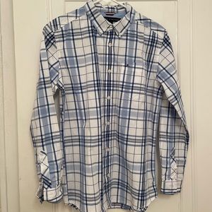 Tommy Hilfiger Plaid Dress Shirt Boys Size 16-18